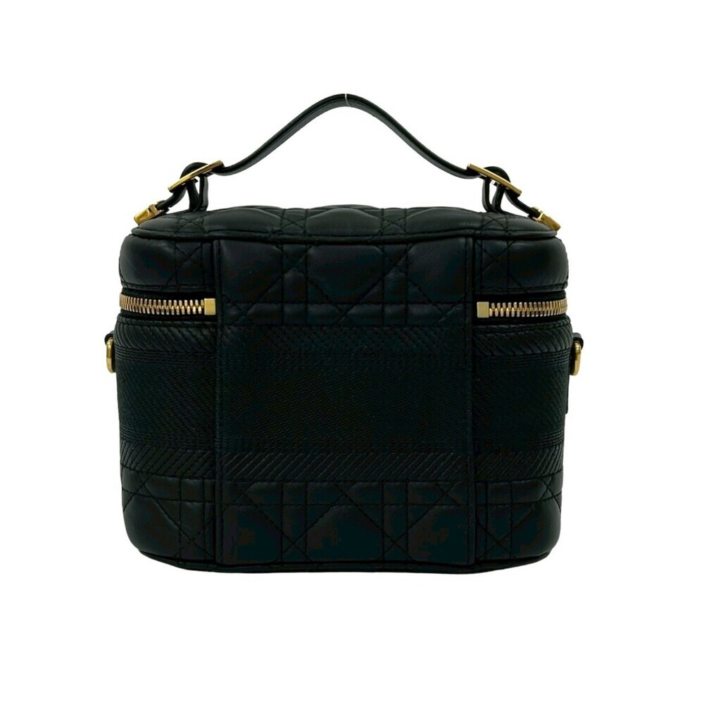 CHRISTIAN DIOR Black Leather Shoulder Bag - Picture 3 of 10